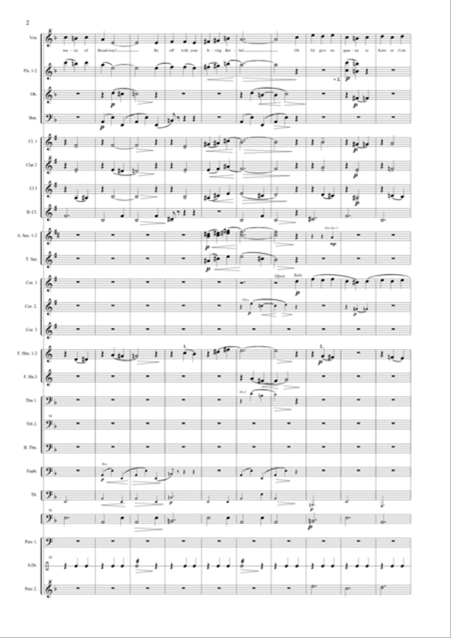 By Strauss Concert Band scores gallery preview page 2
