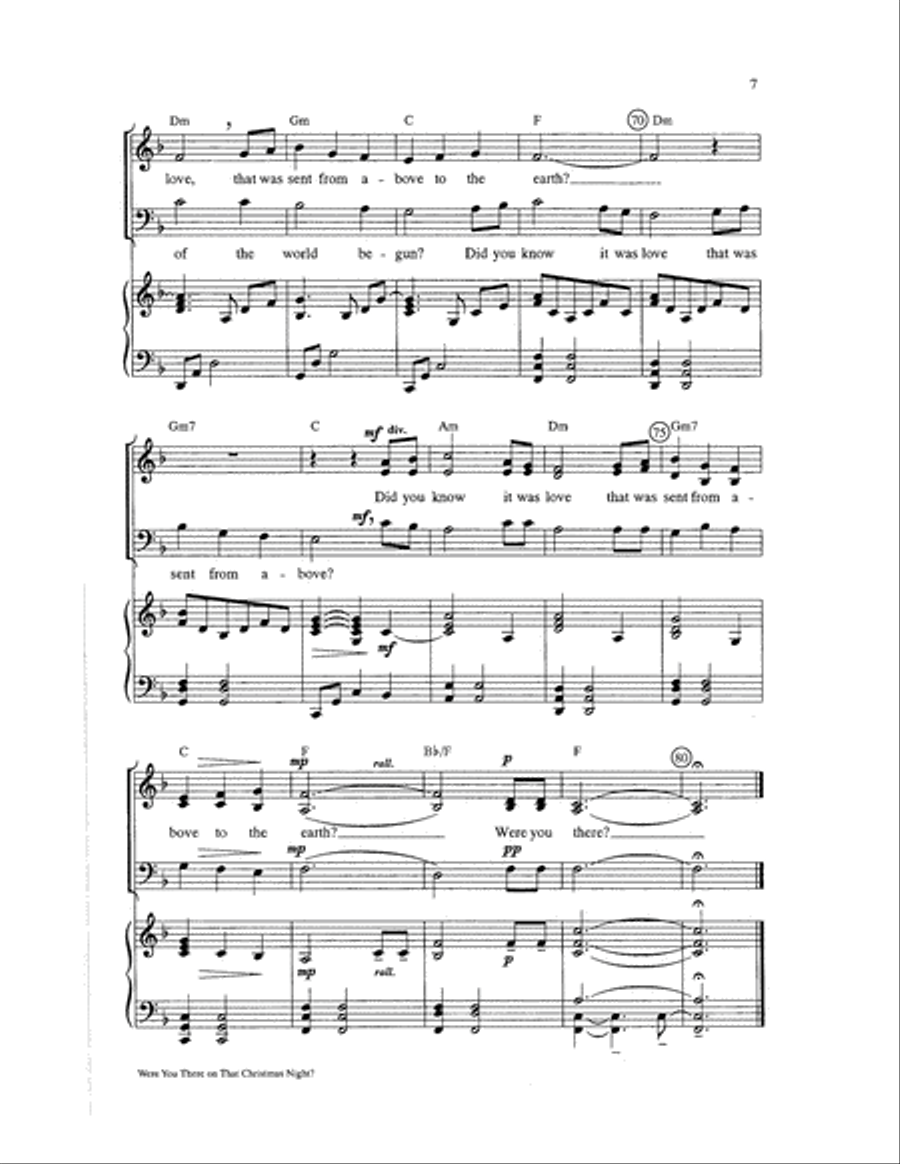 Were You There on That Christmas Night? Choir scores gallery preview page 6