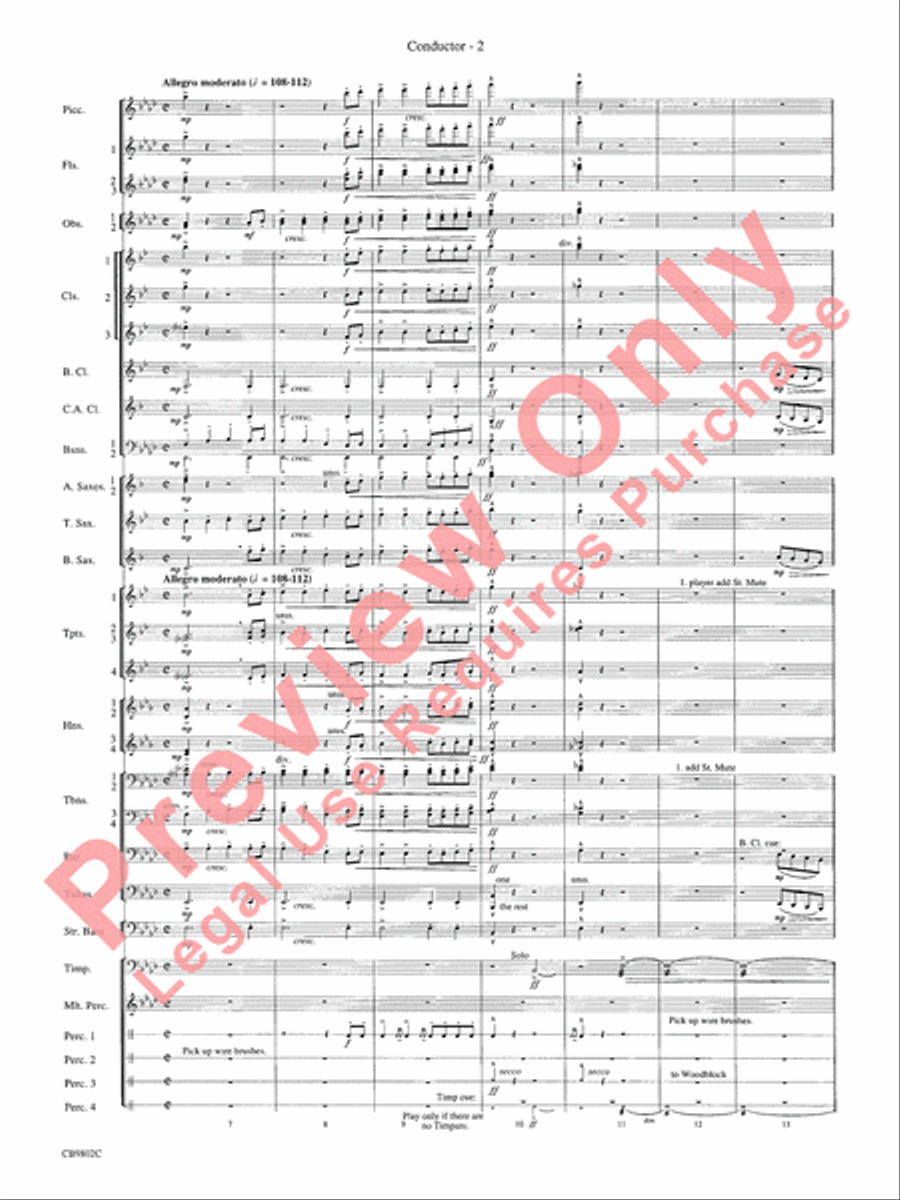 Porgy and Bess Concert Band scores gallery preview page 4