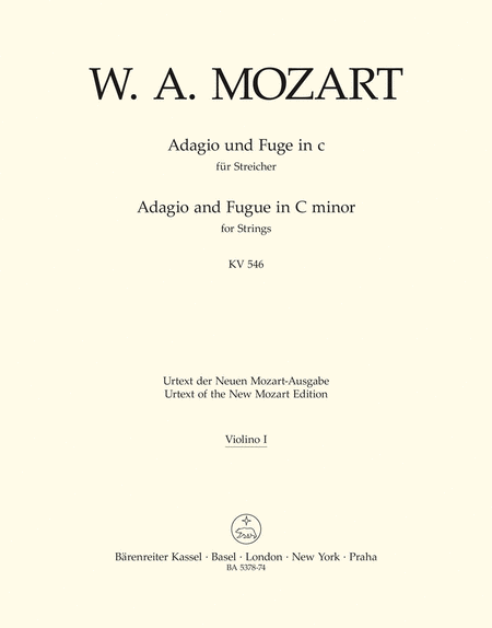 Adagio and Fugue for Strings (String Quartet or String Orchestra) (Violin 1)