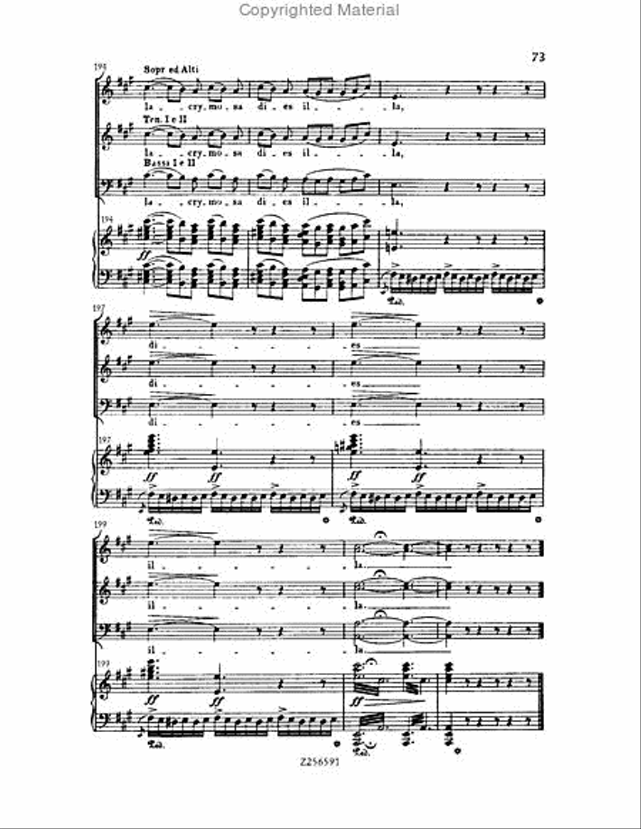 Grande Messe du Morts, H 75 Choir scores gallery preview page 73
