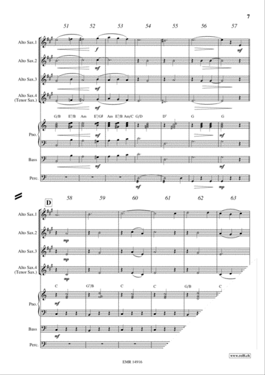 Plaisir d'Amour Alto Saxophone scores gallery preview page 7