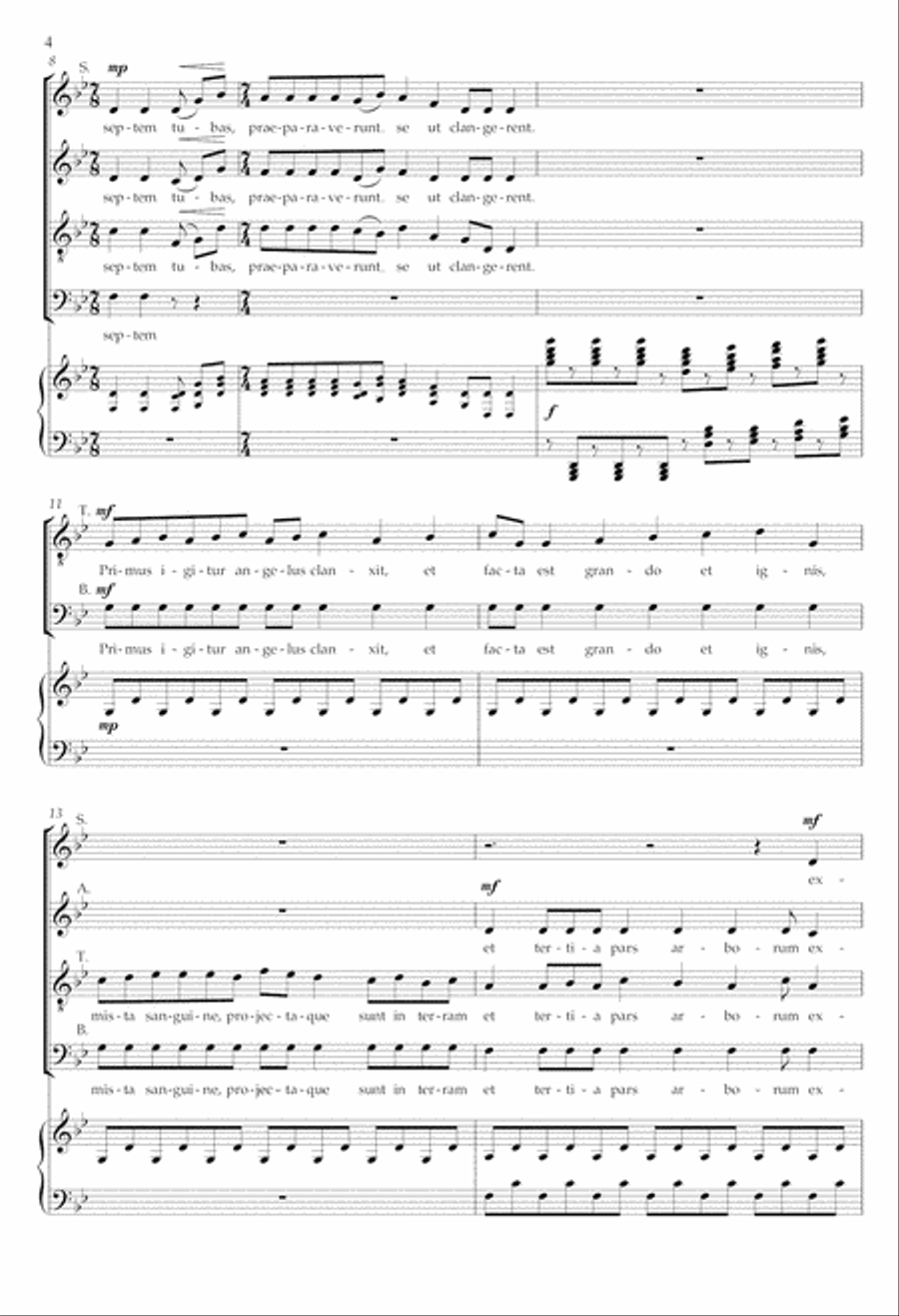 Revelation: Factum est silentium from Eternal Light: A Requiem 4-Part scores gallery preview page 4