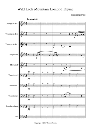 Wild Loch Mountain Lomond Thyme - Brass Ensemble (10 piece)