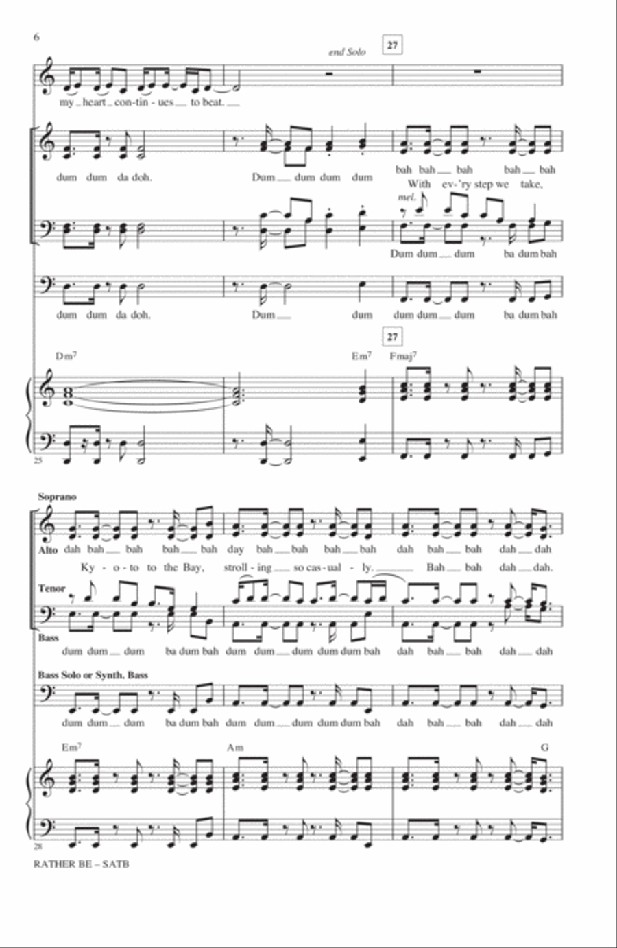 Rather Be 4-Part scores gallery preview page 5