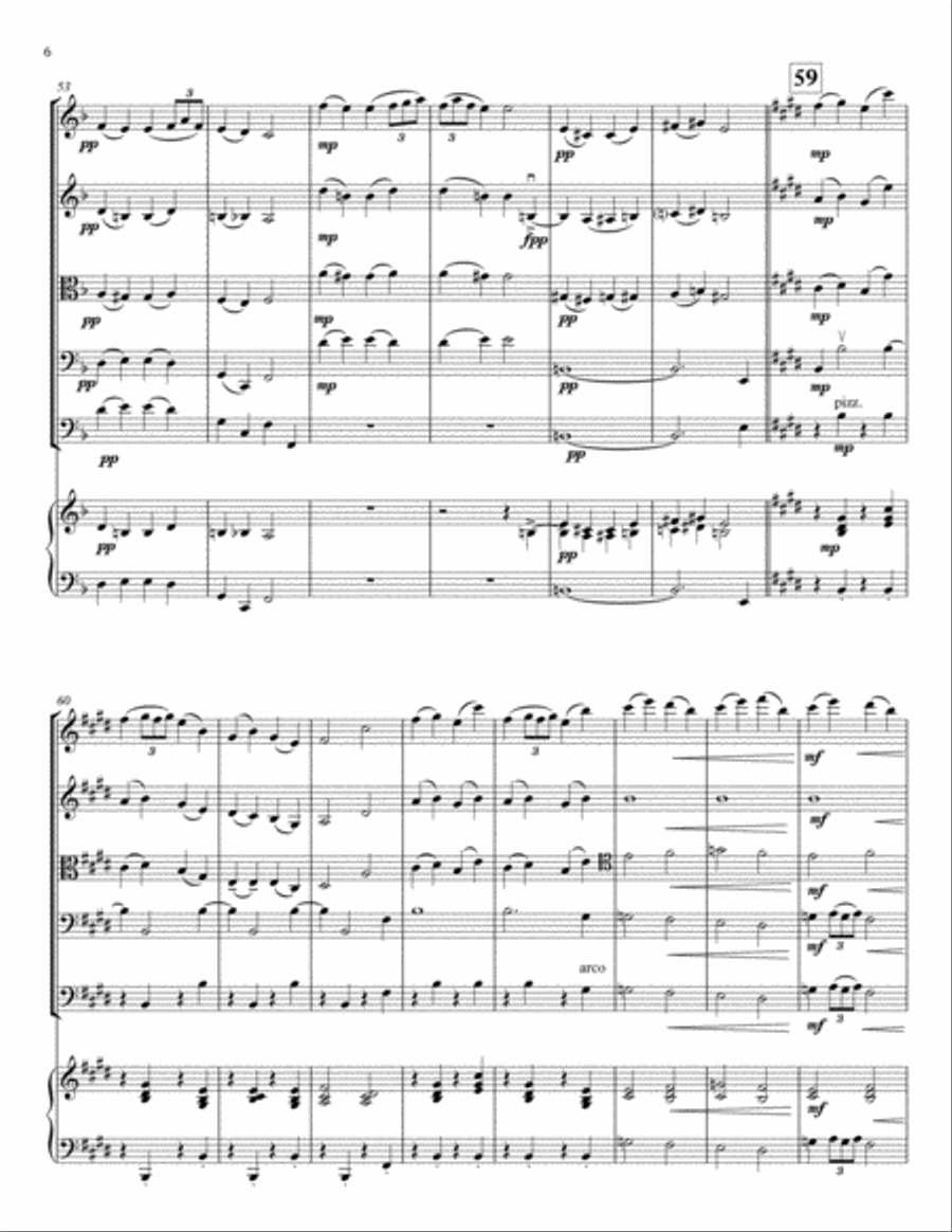 Debussy's Reverie for String Orchestra String Orchestra scores gallery preview page 6