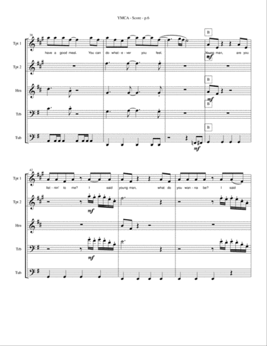 Y.M.C.A. Brass Ensemble scores gallery preview page 6