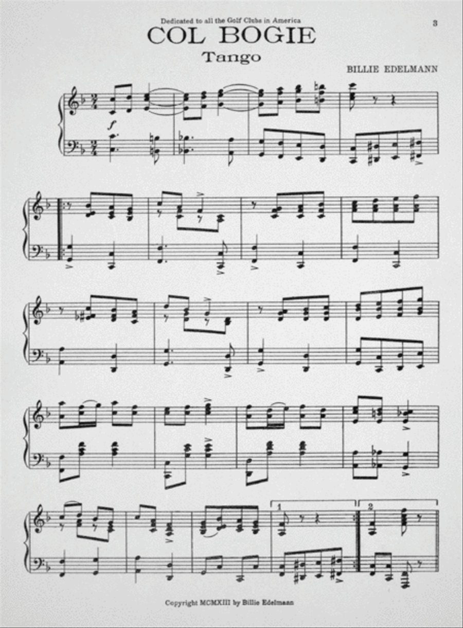 Col. Bogie Tango Piano Solo scores gallery preview page 2