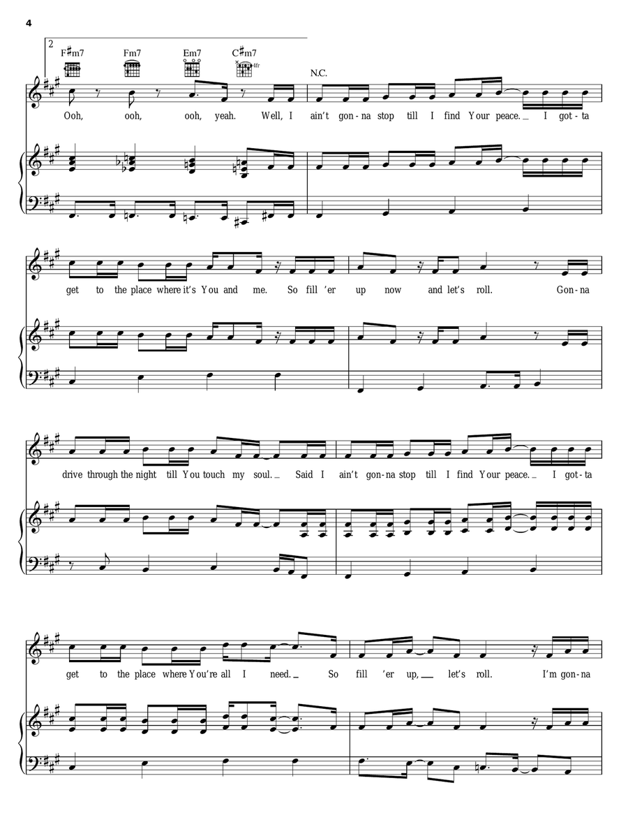 Getaway Car Getaway Car Piano, Vocal, Guitar scores gallery preview page 4