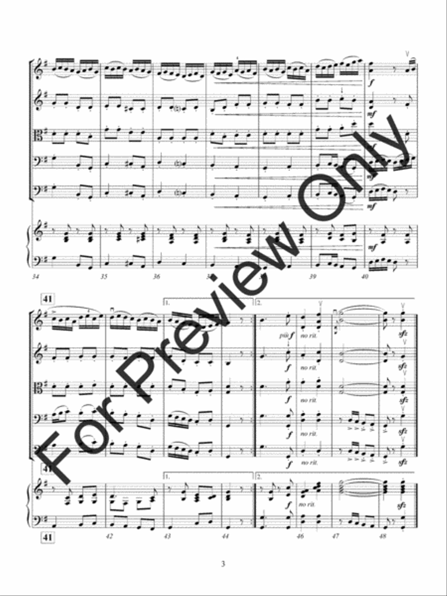 Le Basque from Five Old French Dances String Orchestra scores gallery preview page 6