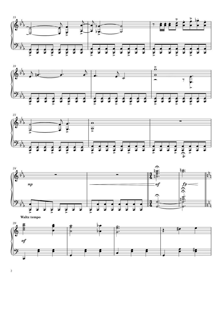 Dinner Is Served Piano Solo scores gallery preview page 2