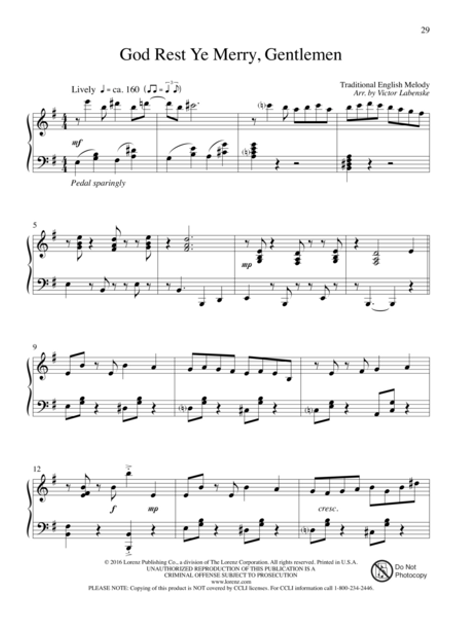 Christmas Impressions Piano Solo scores gallery preview page 16