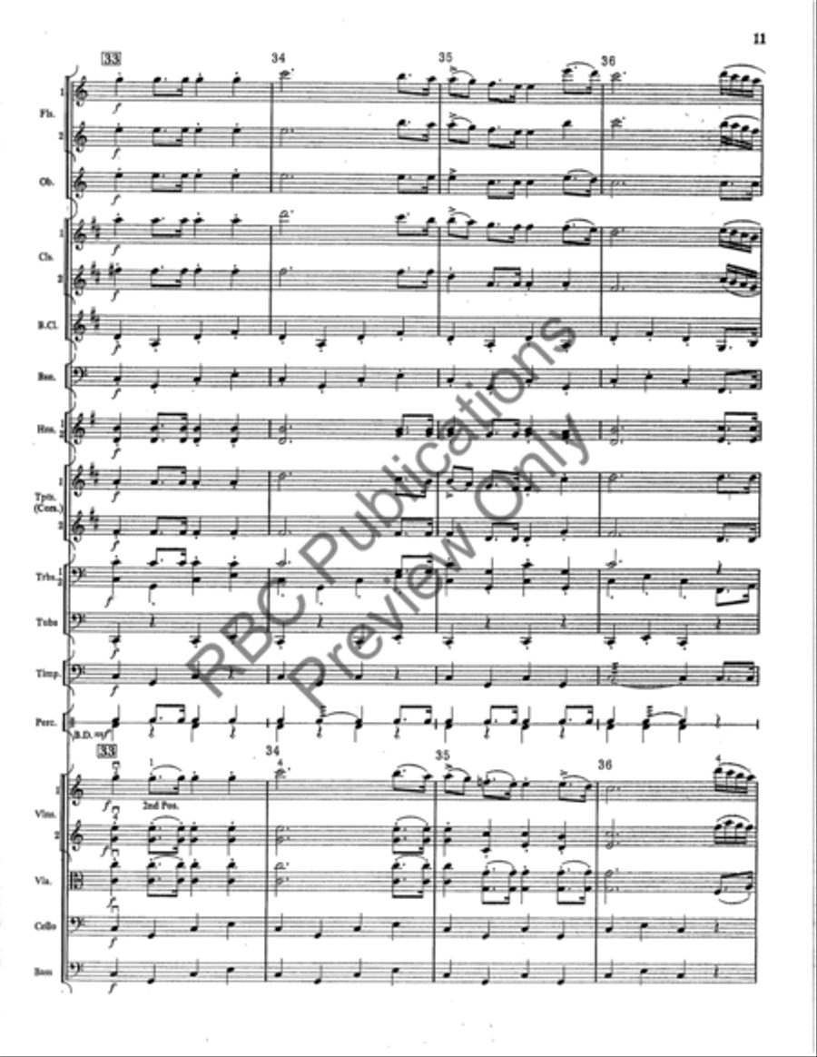 Concert March Full Orchestra scores gallery preview page 12