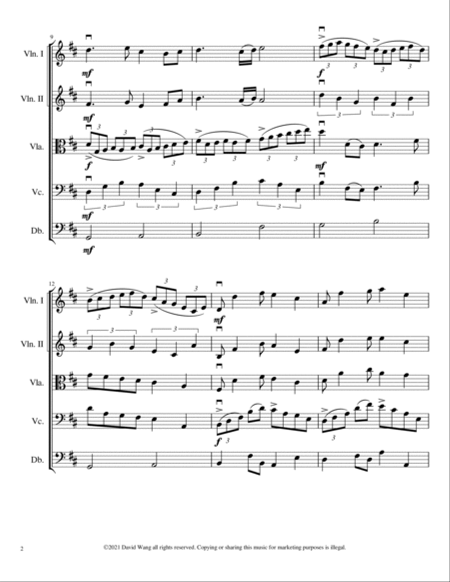 Induced Hope for String Orchestra String Orchestra scores gallery preview page 2