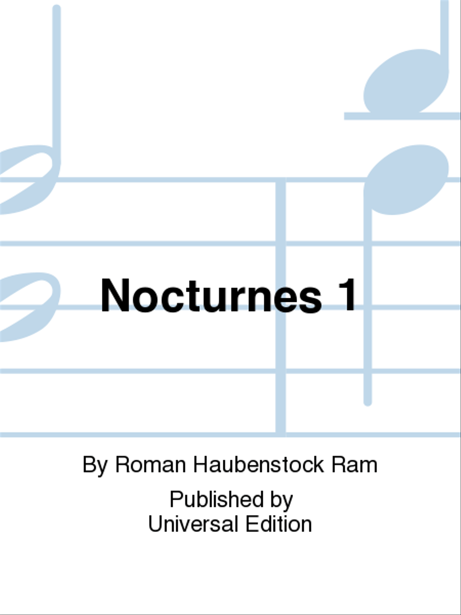 Nocturnes 1 School and Community scores gallery preview page 1