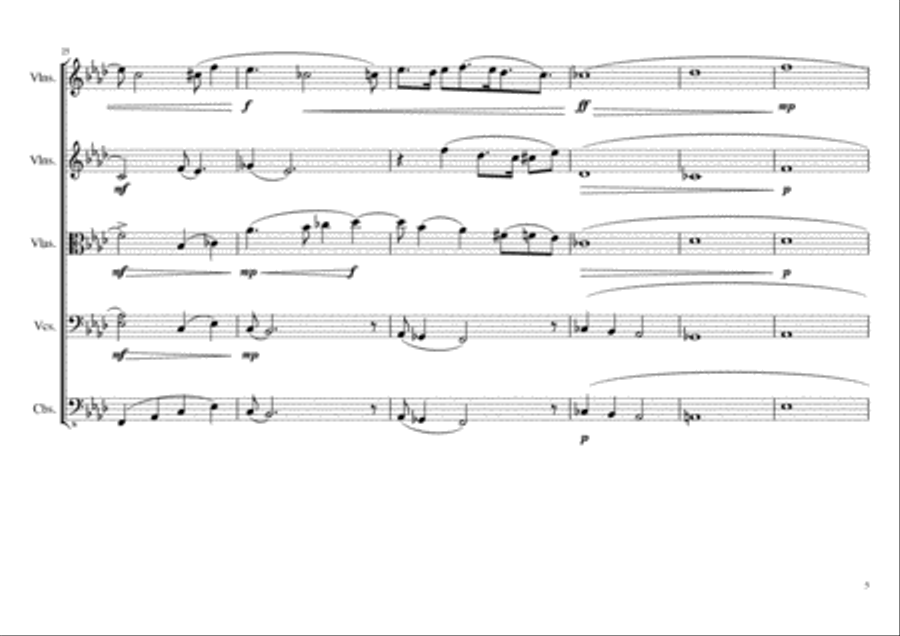 Empty Spaces (version II) String Orchestra scores gallery preview page 5