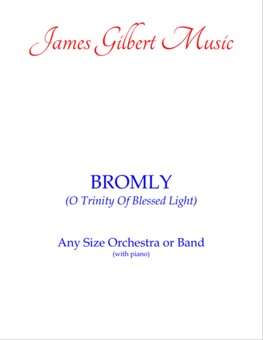 BROMLEY (O Trinity Of Blessed Light) Small Ensemble scores gallery preview page 1