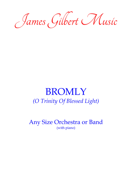 BROMLEY (O Trinity Of Blessed Light) image number null