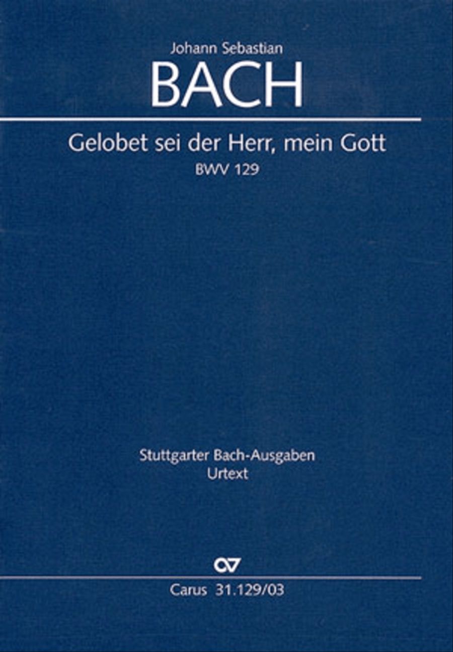 All glory to the Lord, our God (Gelobet sei der Herr, mein Gott) 4-Part scores gallery preview page 1
