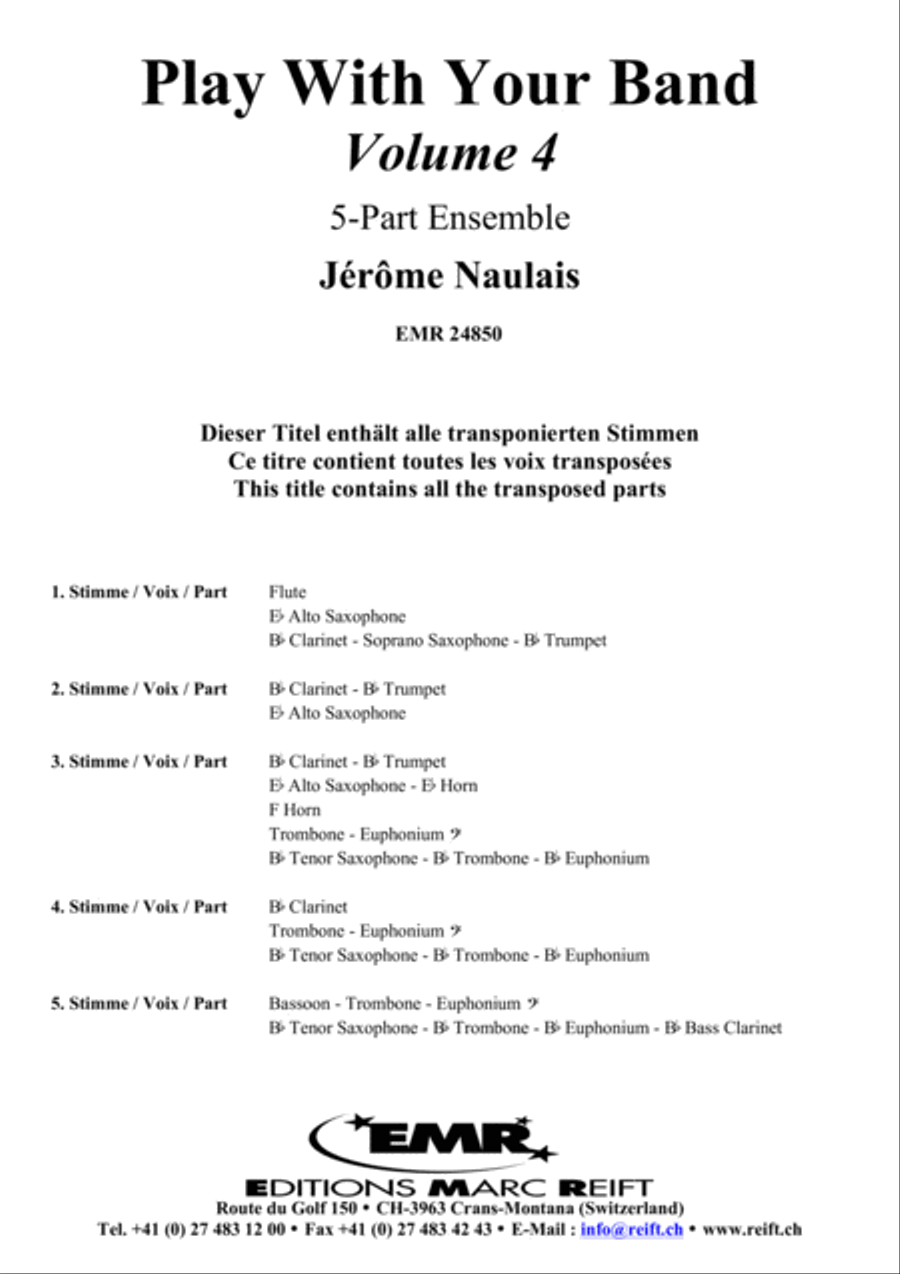 Play With Your Band Volume 4 Concert Band scores gallery preview page 3