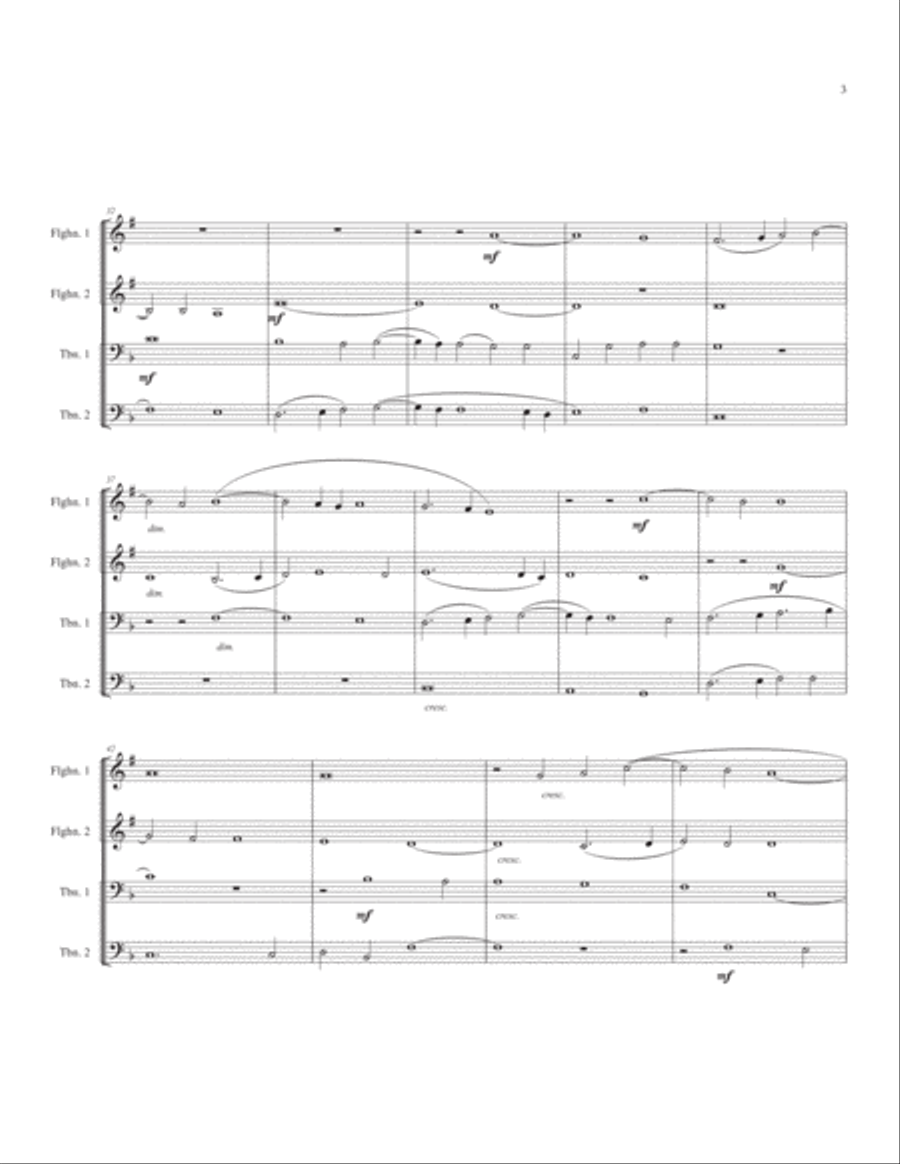 Sicut cervus for Brass Quartet Brass Quartet scores gallery preview page 5