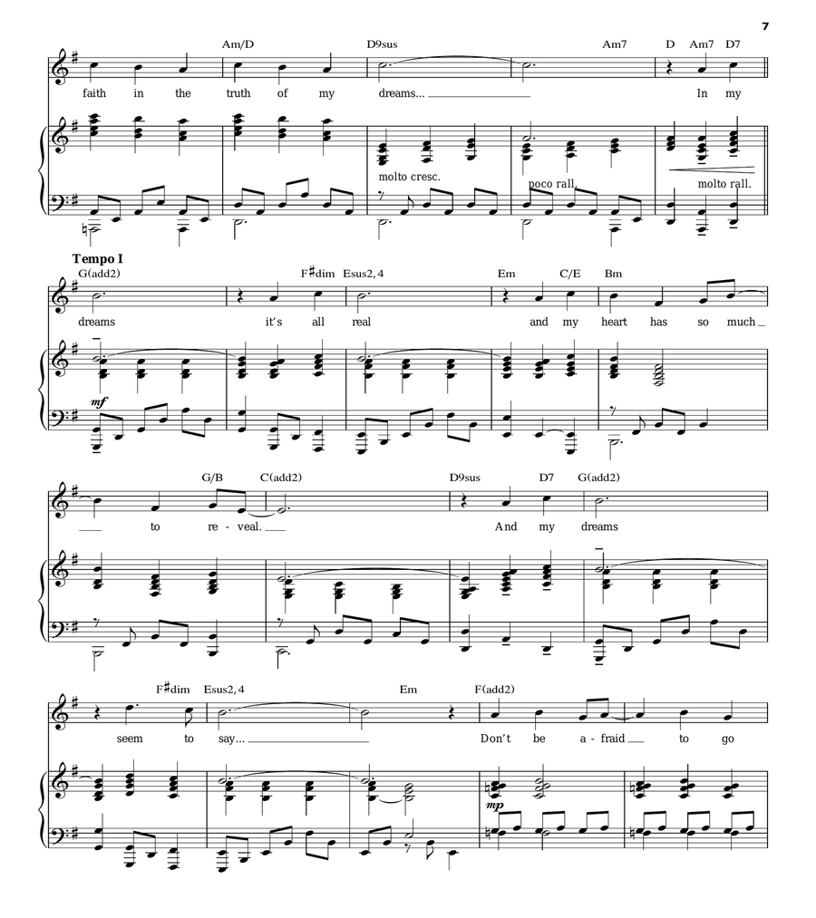 In My Dreams (from Anastasia) Voice scores gallery preview page 7