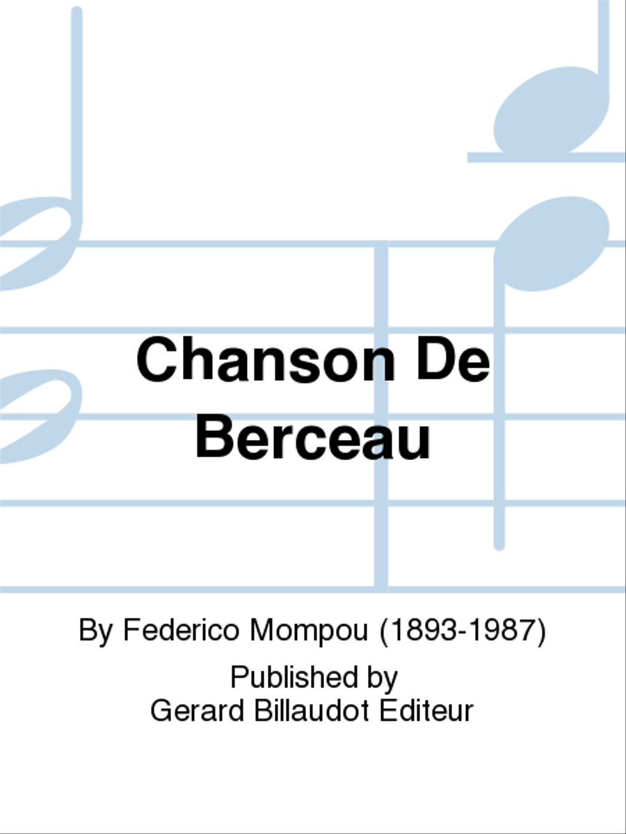 Chanson De Berceau Chamber Music scores gallery preview page 1