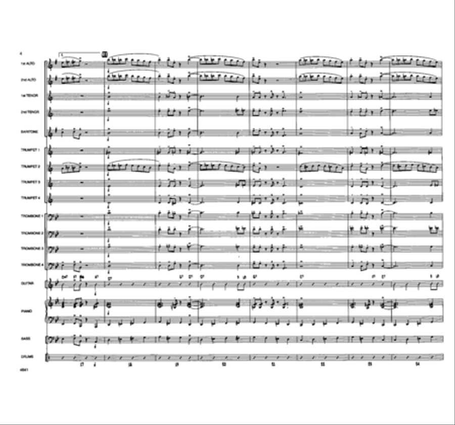 Pee Wee's Back In Town Jazz Ensemble - Sheet Music page 9