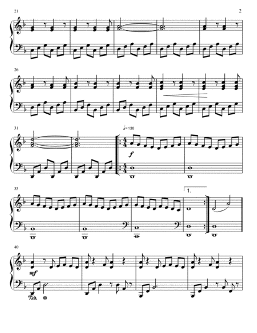 TENDER CONFLICT Piano Method scores gallery preview page 2
