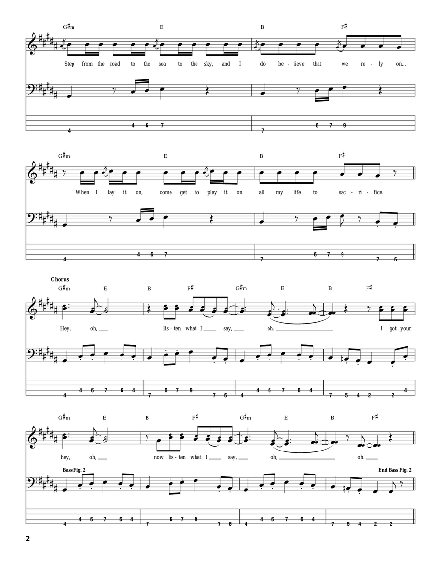 Snow (Hey Oh) Acoustic Guitar scores gallery preview page 2