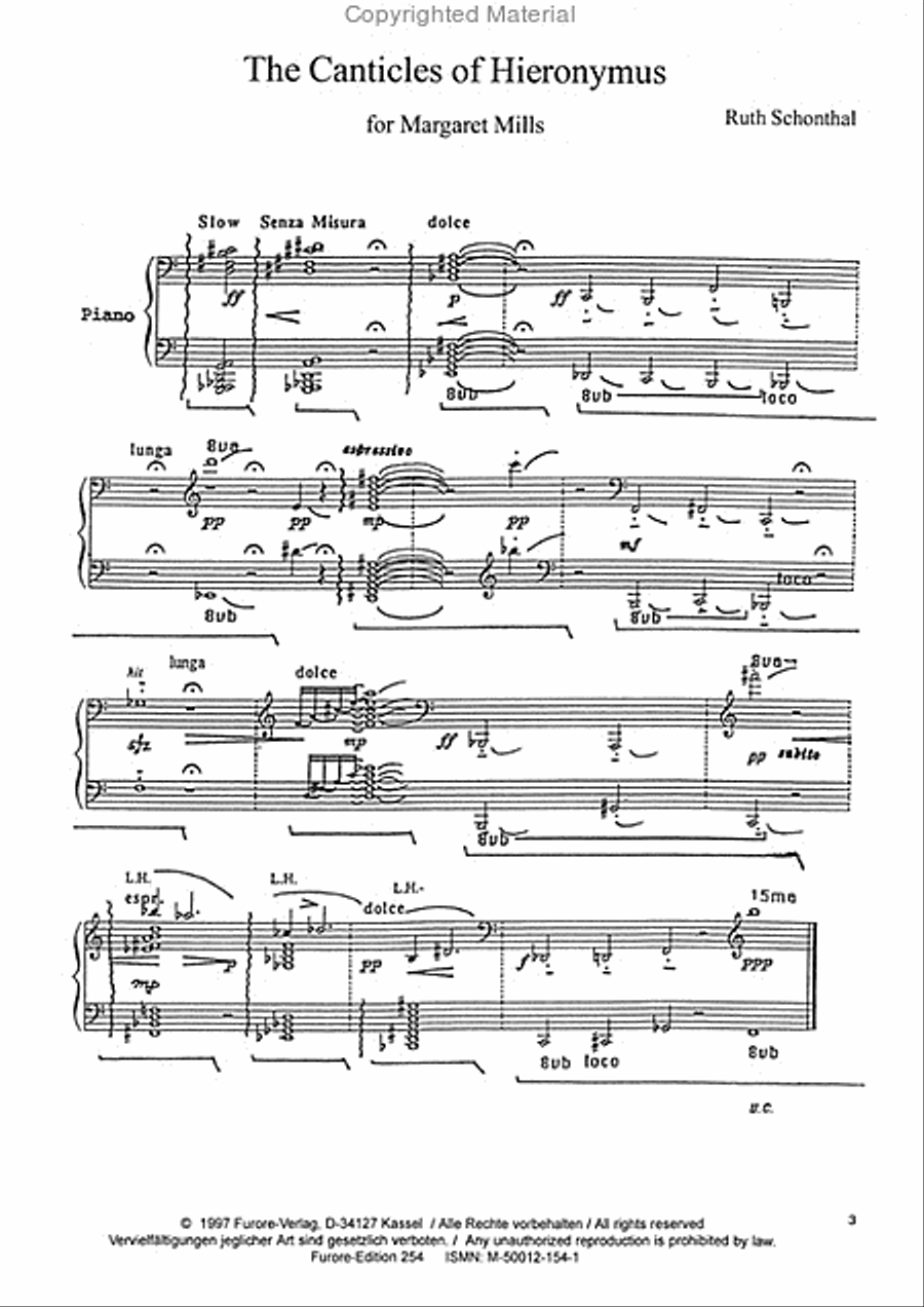 The Canticles of Hieronymus Harpsichord scores gallery preview page 2
