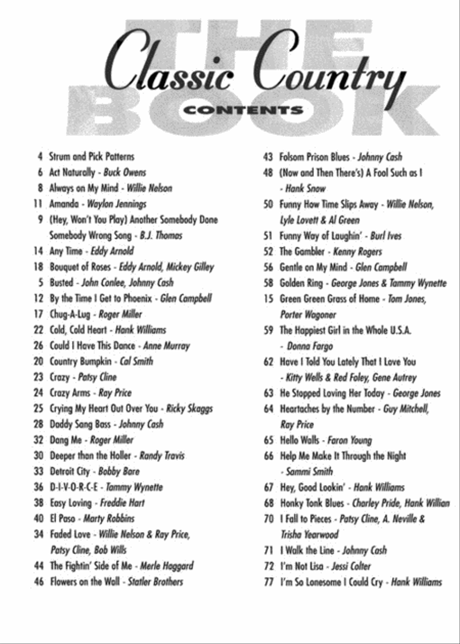 Classic outlet country songs
