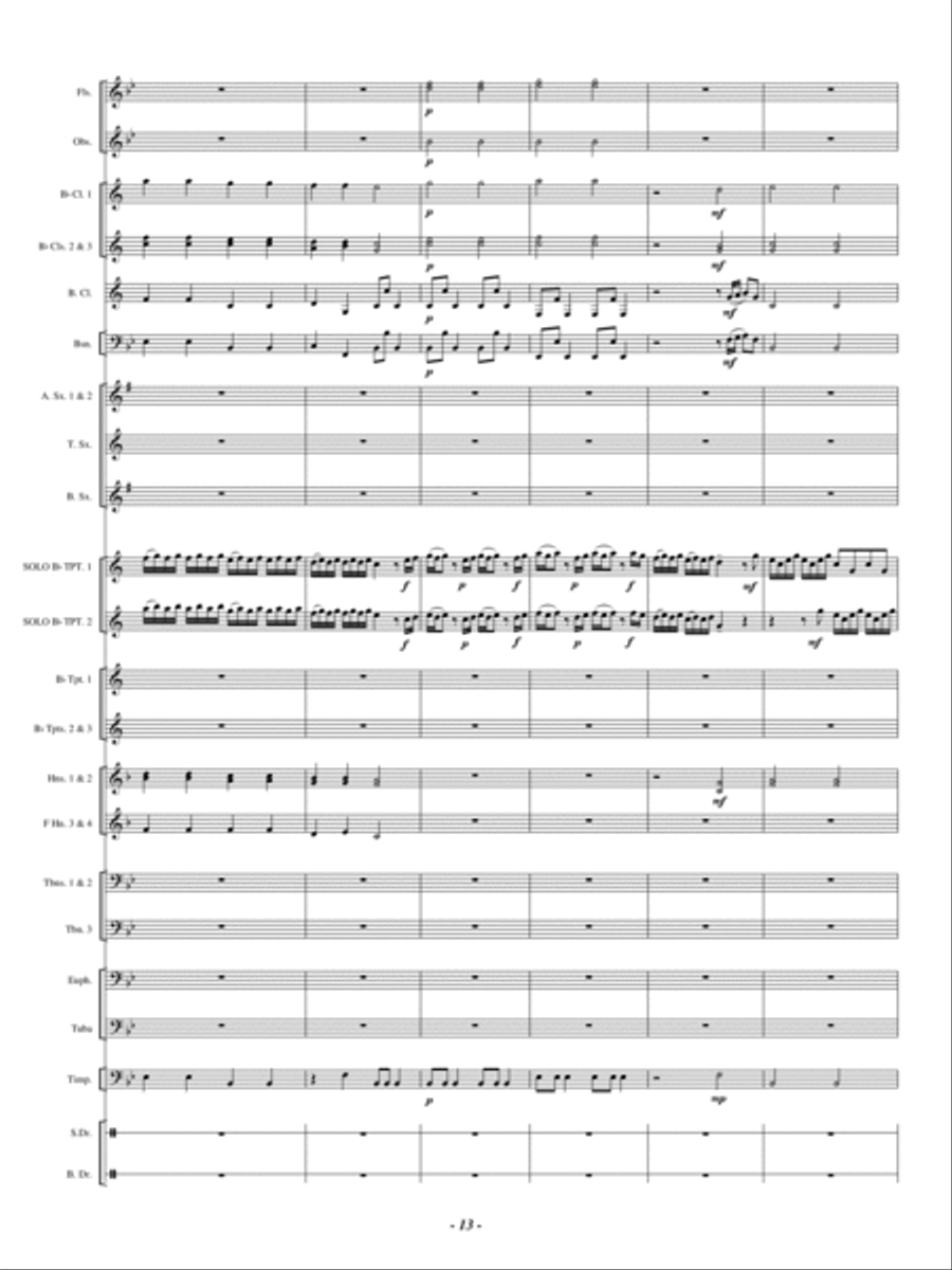 Double Concerto Double Concerto Concert Band scores gallery preview page 12
