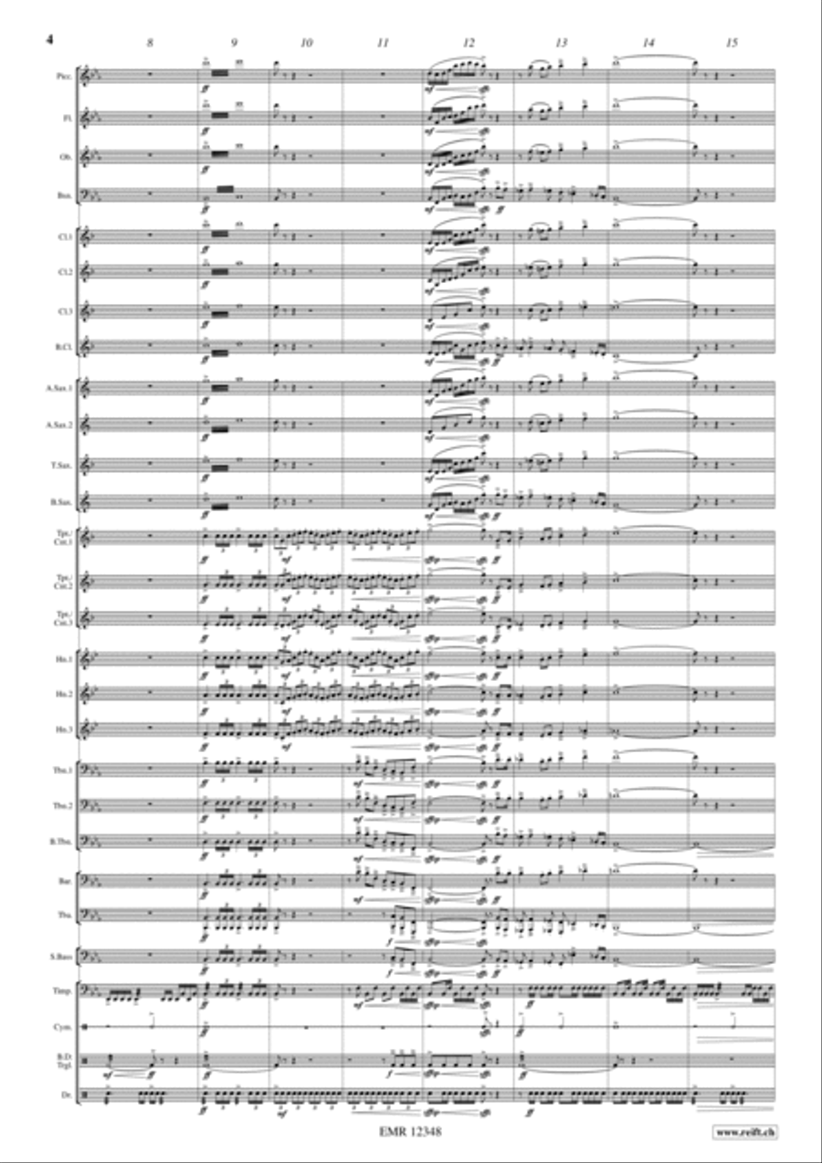 Solemn Fanfare Concert Band scores gallery preview page 4