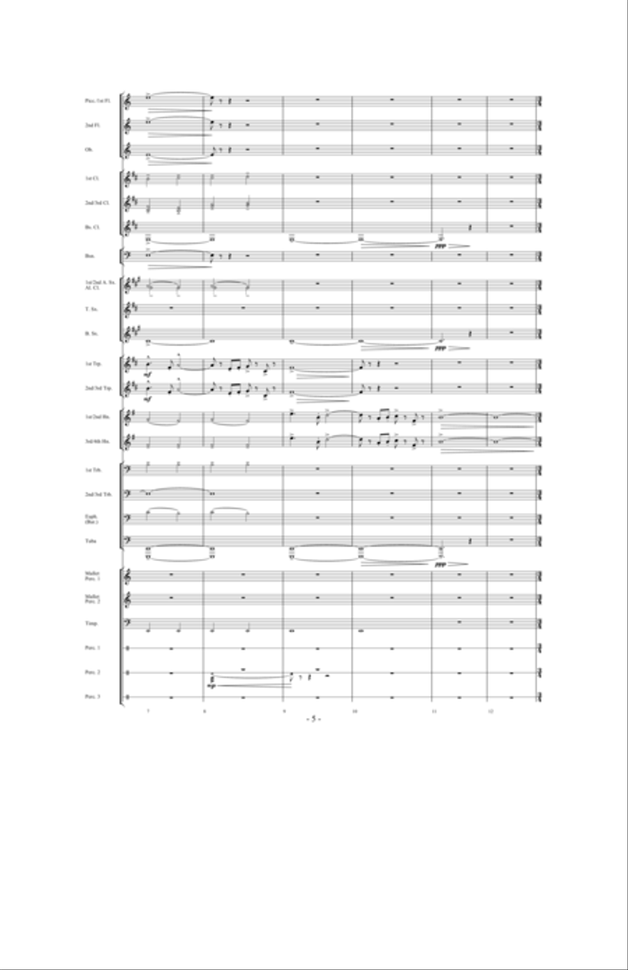 In Pursuit of Troy Concert Band scores gallery preview page 3