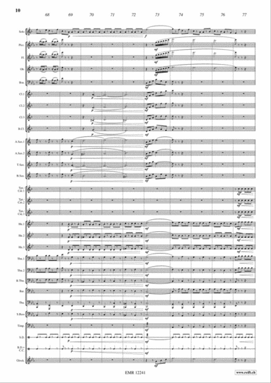 Napoli Concert Band scores gallery preview page 10
