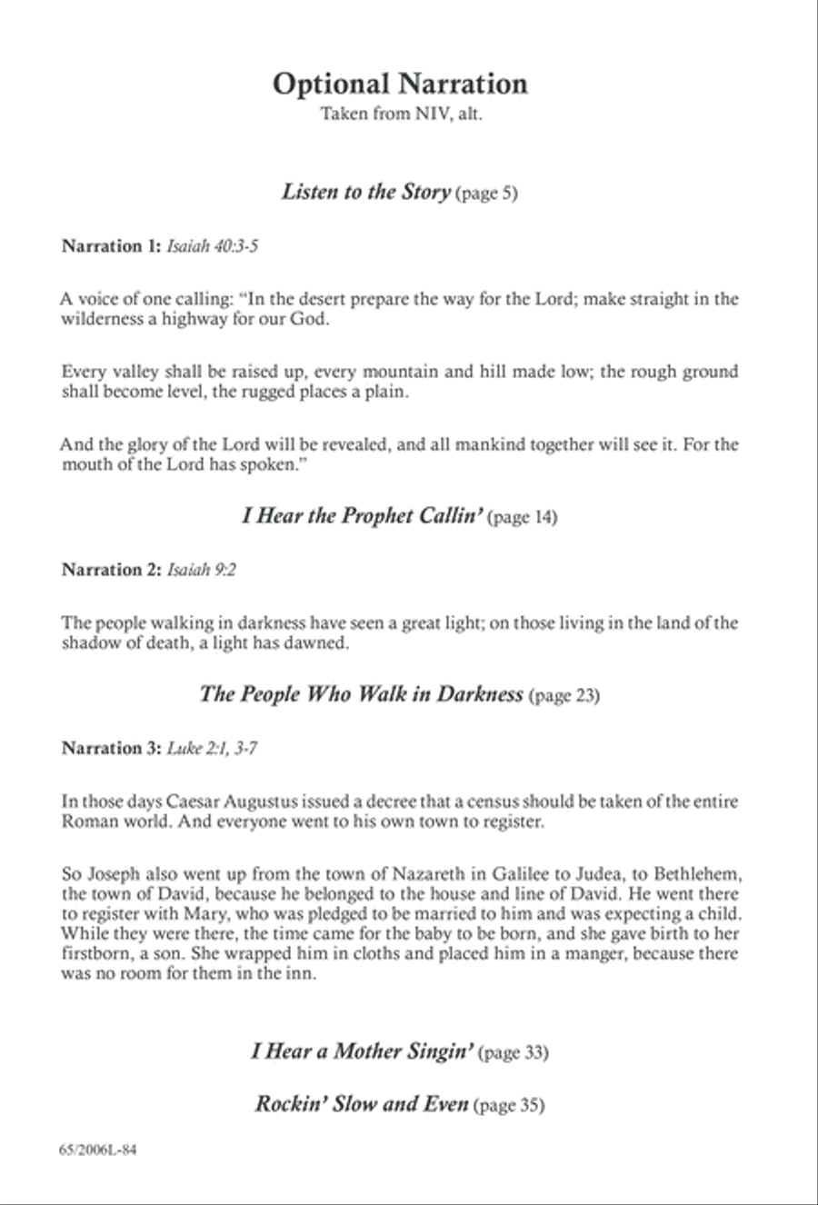 I Hear the Prophet Callin' 3-Part scores gallery preview page 85