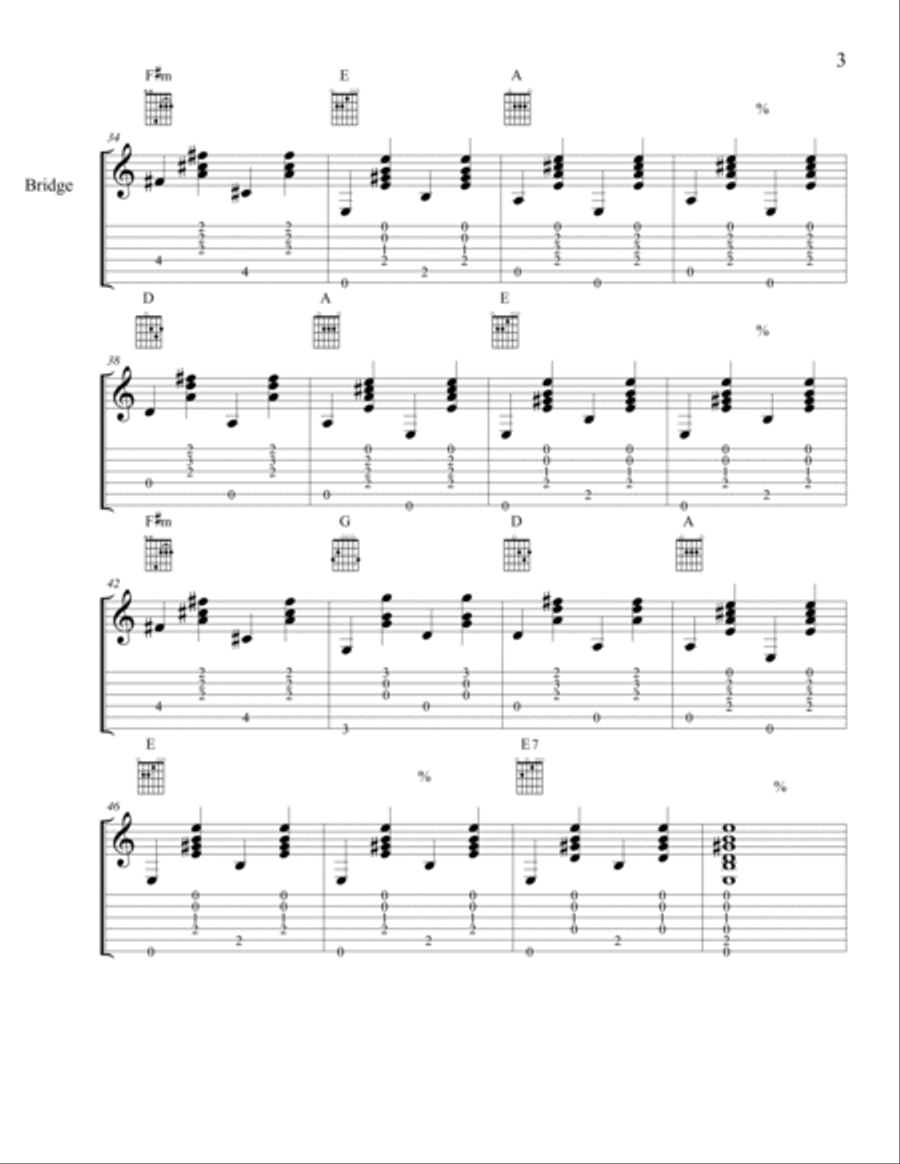 Take Me Home, Country Roads Electric Guitar scores gallery preview page 3