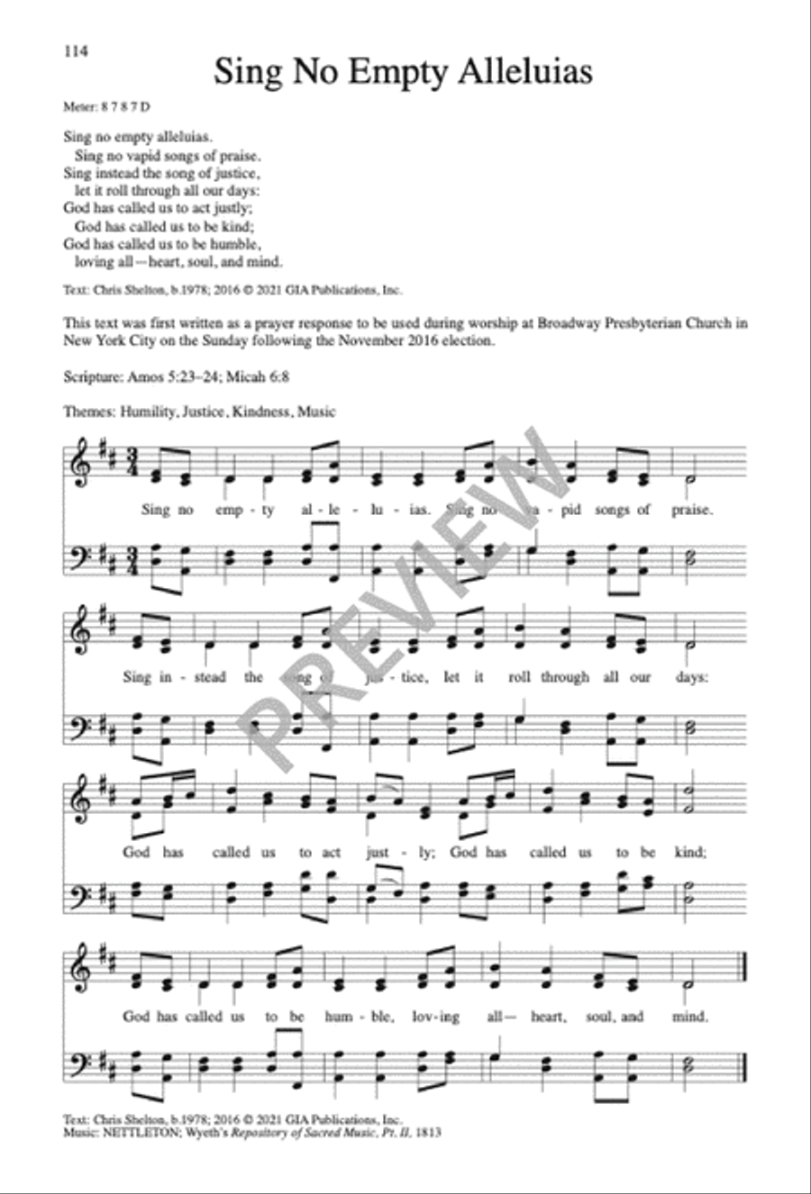 Sing No Empty Alleluias Sacred scores gallery preview page 102