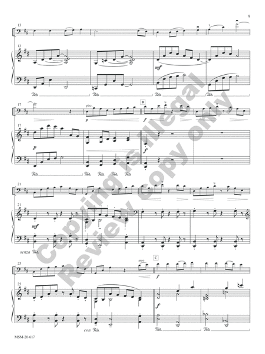 Two Pieces for Cello and Piano Piano Accompaniment scores gallery preview page 6