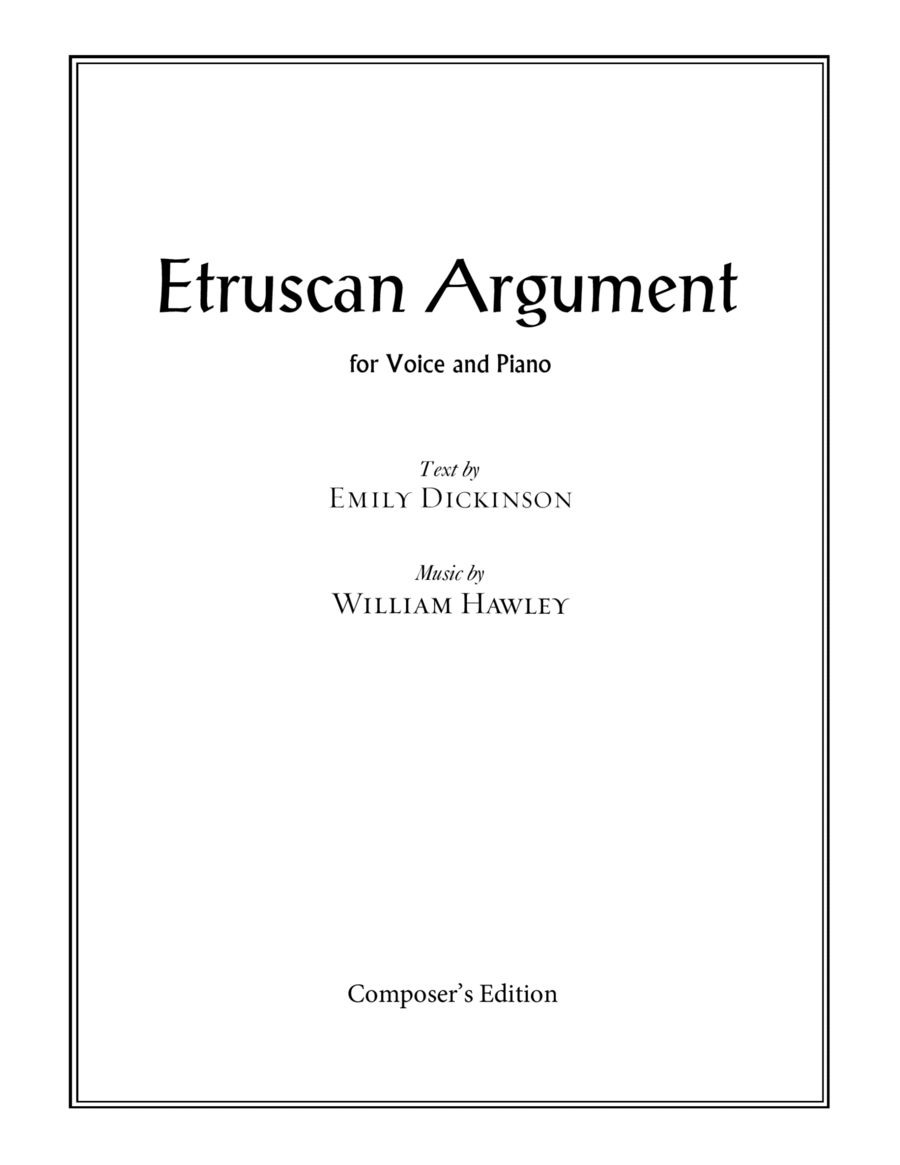 Etruscan Argument Voice scores gallery preview page 1