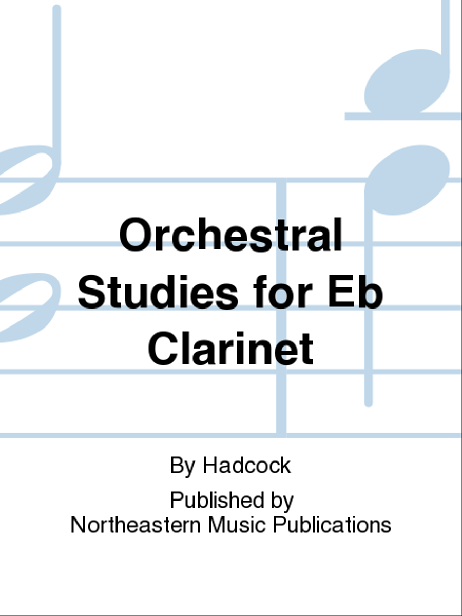 Orchestral Studies for Eb Clarinet E-Flat Clarinet scores gallery preview page 1