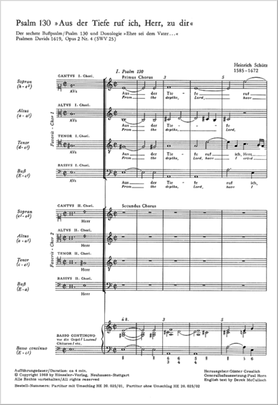 From the deep, cried I (Aus der Tiefe ruf ich) 4-Part scores gallery preview page 18
