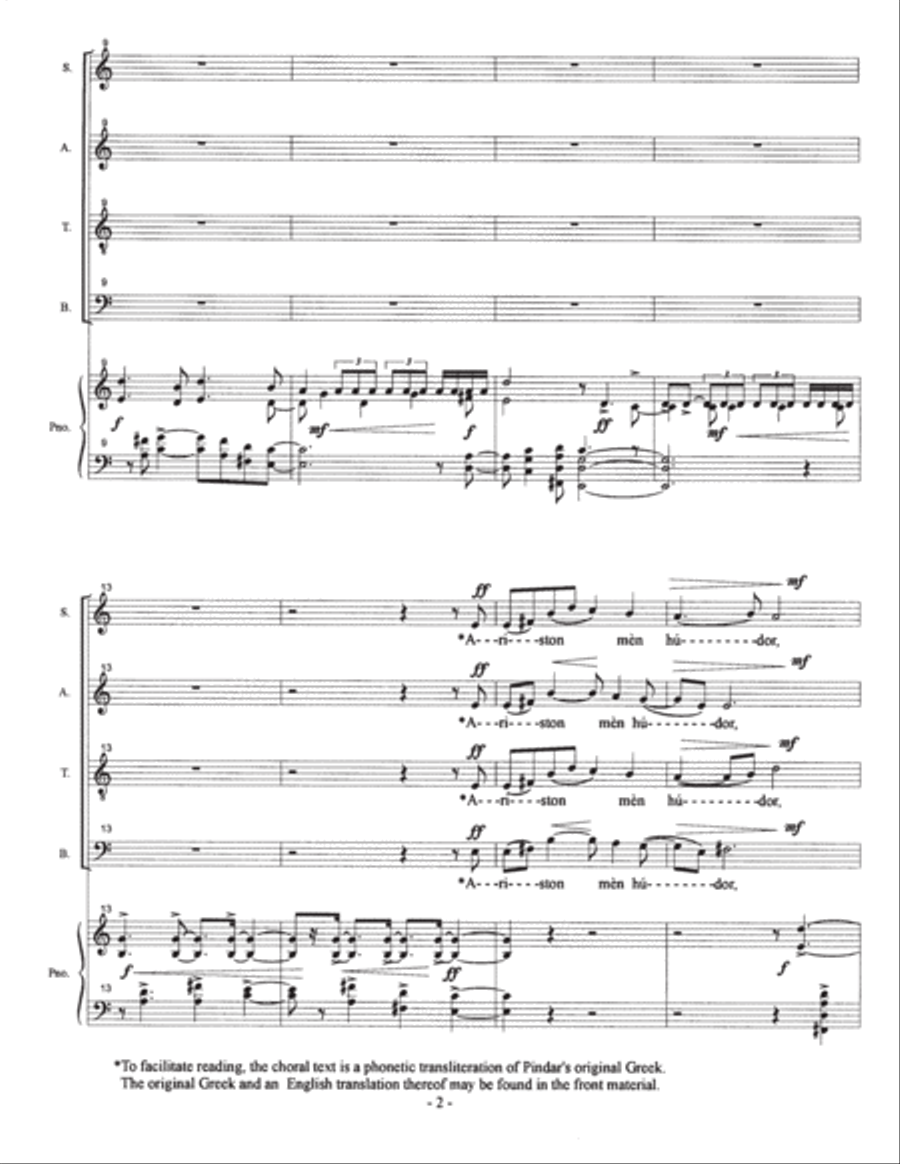 Olympiad (vocal score) 4-Part scores gallery preview page 6