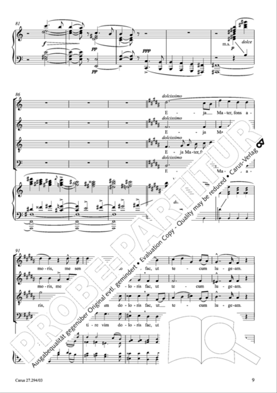 Stabat mater Stabat mater Voice scores gallery preview page 10