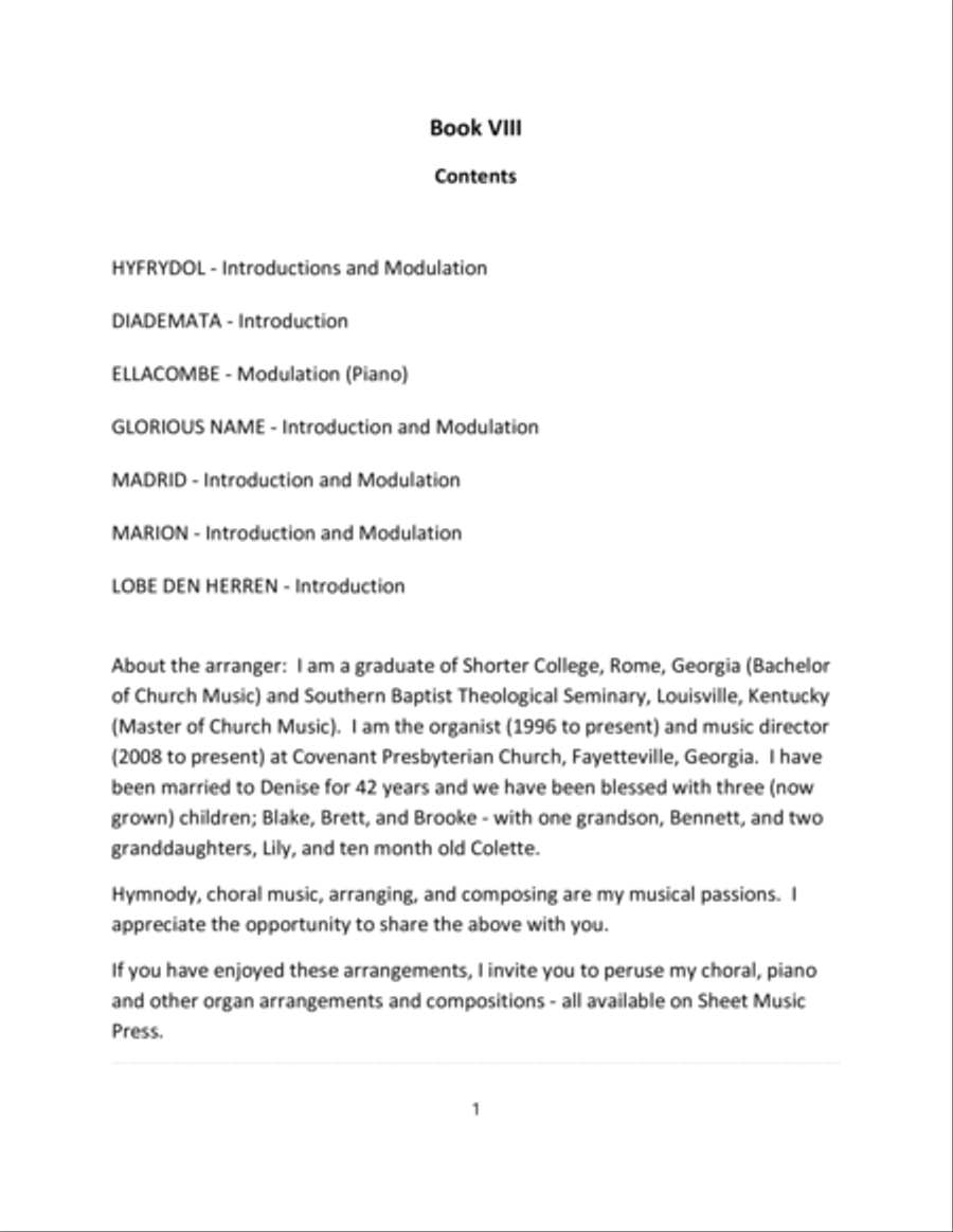 Hymn Introductions and Modulations - Book VIII Piano scores gallery preview page 2