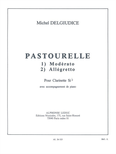 Pastourelle - Clarinette Sib et Piano
