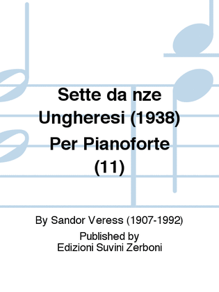 Sette da nze Ungheresi (1938) Per Pianoforte (11)