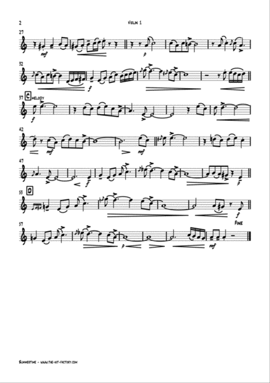 Summertime String Quartet scores gallery preview page 5