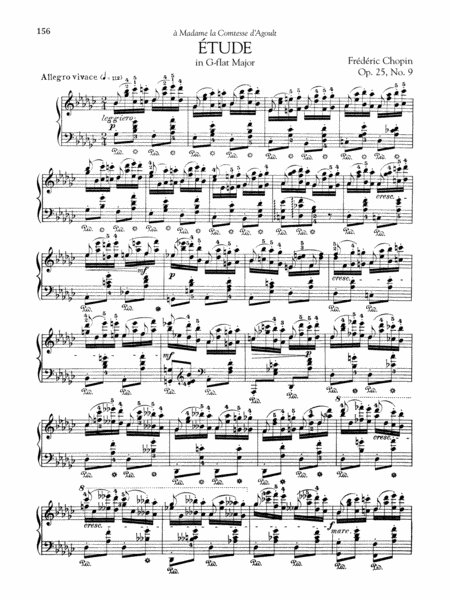 Etude in G-flat Major, Op. 25, No. 9